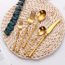 Axyaa Stainless Steel Cutlery Set - Elegant 10 Pcs Western Tableware Flatware