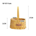 Axyaa Mini Woven Flower Basket Handmade DIY Dollhouse Decor Miniature Paper Vine
