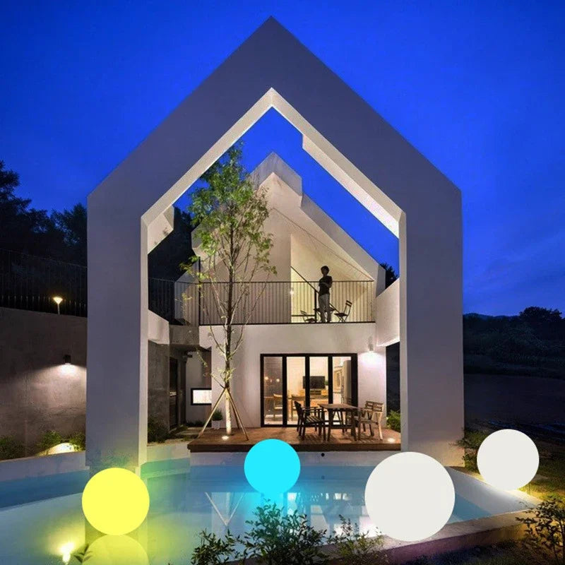 Axyaa RGB Ball Light LED: Rechargeable Outdoor Landscape Lamp
