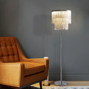 Axyaa Fringed Floor Lamp: Elegant, Energy-Saving Light for Living Room and Bedroom