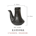 Axyaa Ceramic Oil Bottle with Lid - Small Kitchen Soy Sauce Vinegar Jar