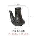 Axyaa Ceramic Oil Bottle with Lid - Small Kitchen Soy Sauce Vinegar Jar