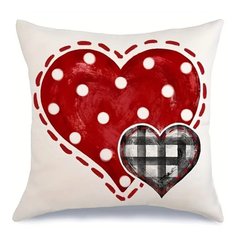 Sweet Love Bow Print Pillowcase for Valentine's Day by Axyaa