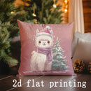 Axyaa Christmas Animal & Pattern Pillow Cover for Sofa, Bedroom, Car
