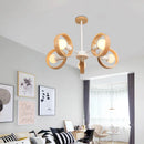 Axyaa Windmill Chandelier with E27 LED Lights for Modern Living Room & Bedroom