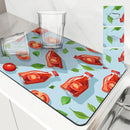Axyaa Silicone Dish Drying Mat - Non-slip Heat Resistant Kitchen Counter Pad