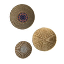 Axyaa Seaweed Straw Plate Wall Hanging - Handmade Scandinavian Nordic Style Decor