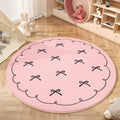 Axyaa Round Bedside Fluffy Soft Carpet, High Quality Dressing Table Rug