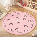 Axyaa Round Bedside Fluffy Soft Carpet, High Quality Dressing Table Rug