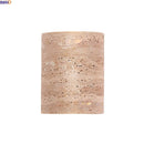Axyaa LED Yellow Travertine Wall Lamp Vintage Industrial Bathroom Mirror Light