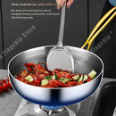 Axyaa Stainless Steel Honeycomb Wok Non-stick Pan for Induction Cookware