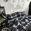 Axyaa Striped Duvet Cover with Pillowcase Set, Twin-Queen Size, Fashionable Home Bedding