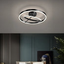 Axyaa Minimalist LED Ceiling Lamp for Bedroom & Living Room in Black, White, or Gold