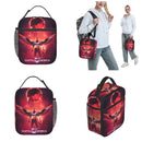 Axyaa Insulated Captain America Lunch Bag: Reusable Thermal Bento Box for Picnic