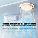 Axyaa Bladeless LED Ceiling Fan for Bedroom, Children's Room, and Air Circulation