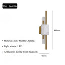 Axyaa Marble Wall Lamp for Hotel Living Room Bedroom Decor