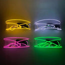 Axyaa LED Party Glasses | Light Up Rave Visor Glasses for Christmas Halloween