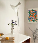 Axyaa Nordic Horn Wall Lamp: Creative Rotatable Wall Light for Modern Living Room
