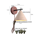 Axyaa Yellow Cave Stone LED Wall Lamp: Angle Adjustable Wall Light Fixtures