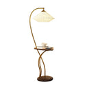 Axyaa Japanese Cloth Floor Lamp LED Warm Light Integrated Body Integration