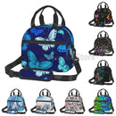 Axyaa Colorful Butterflies Insulated Lunch Bag with Shoulder Strap