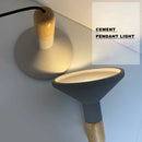 Axyaa Industrial Cement Pendant Light Grey Loft Design for Art Studio & Home