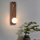 Axyaa Walnut Grille Wall Light | Japanese Wabi Sabi Style | Decorative Lighting Fixtures