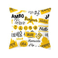 Pineapple Leaf Cushion Cover - Axyaa Summer Yellow Decor Pillowcase