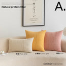 Axyaa Striped Corduroy Patchwork Cushion Cover - Modern Simple Throw Pillow Cover