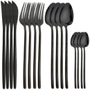 Axyaa 16-Piece Stainless Steel Christmas Dinnerware Set Luxury Cutlery & Tableware
