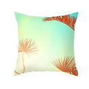 Axyaa Summer Beach Vacation Blue Pillow Case - Seaside Hotel Sofa Decoration