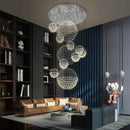 Axyaa Luxe Crystal Pendant Chandelier for Modern Home Decor