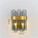 Axyaa Luxury Glass and Gold Pendant Light for Modern Dining Room