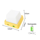 Axyaa LED Night Light Bedside Lamp USB Rechargeable for Baby Bedroom Decor