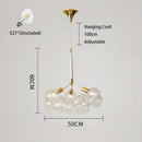 Axyaa Modern Bedroom LED Bubble Glass Pendant Light Warm Atmosphere and Eye Protection