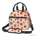 Axyaa Strawberry Lunch Bag Insulated Cooler Tote for School, Work, Picnic & Travel