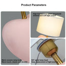 Axyaa Elegant Heart LED Floor Lamp Creamy Pink Ceramic Modern Home Lighting