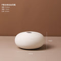 Axyaa White Ceramic Vase for Living Room Decor or Dining Table Centerpiece
