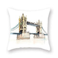 Axyaa World Buildings Printed Cushion Covers