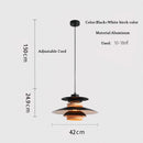 Axyaa UFO Gradient Pendant Light Fixture Mid Century Modern Chandelier