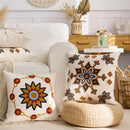 Axyaa Boho Geometric Cotton Cushion Cover - Ethnic-Inspired Home Decor