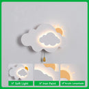 Axya Cloud & Sun Acrylic Wall Lamp LED Sconce Light for Children's Room