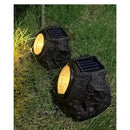 Axya Outdoor Solar Stone Spotlights: Solar Garden Lights for Lawn Decoration