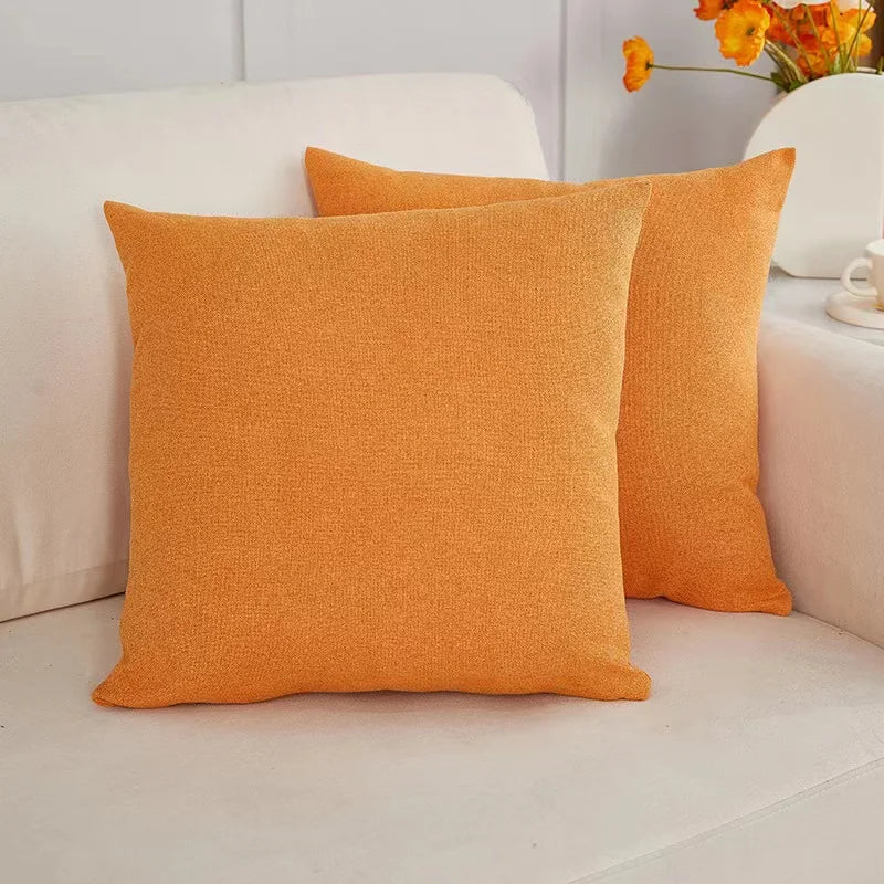 Fluffy Nordic Style Sofa Pillow Cover by Axyaa