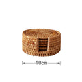 Axyaa Rattan Insulated Table Mats Set for Dining Tables and Plates