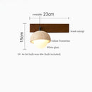 Axyaa LED Wall Lamps Indoor Bedroom Loft Pull Chain Yellow Travertine Vintage Wabi Sabi Mirror Light