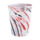 Axyaa Ceramic Pen and Ink Pattern Latte Coffee Cup - 300ml Retro Coarse Pottery Mug