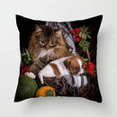 Axyaa Cute Cat Animal Pillowcase for Sofa Decoration in Living Room