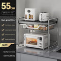 Axyaa Microwave Oven Shelf Rack Utensils Storage Organizer