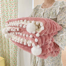 Axyaa Faux Rabbit Fur Blanket: Cozy Winter Sofa Throw